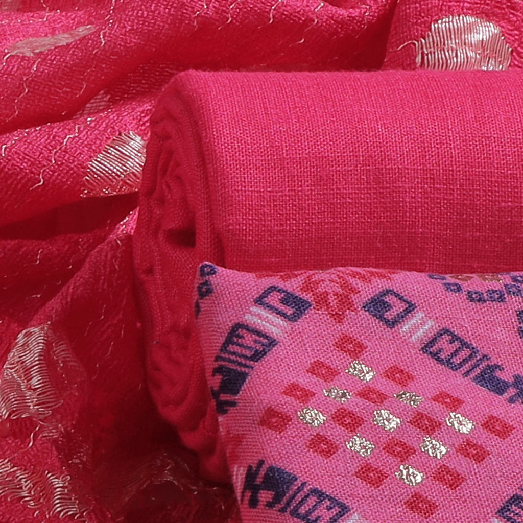 Cotton Blend Dress Material for Women Unstitched Salwar Suit