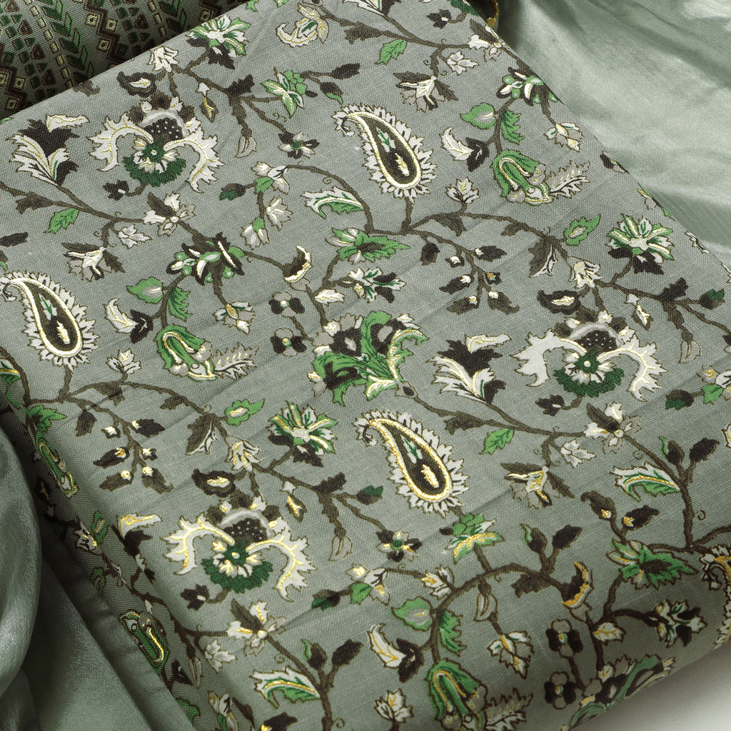 Cotton bland unstitched dress material