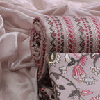 Cotton bland unstitched dress material