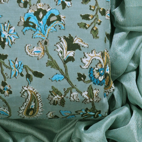 Cotton bland unstitched dress material