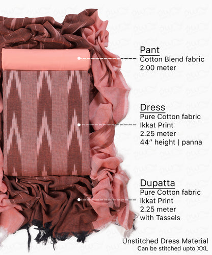 Pure cotton blend unstitched dress material