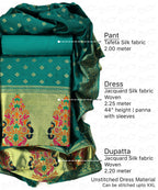 Silk bland unstitched dress material