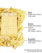 Cotton blend Print unstitched dress material