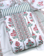 Cotton print unstitched dress material