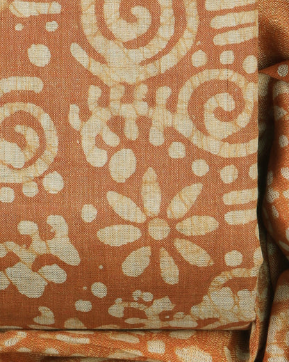 Cotton batik unstitched dress material