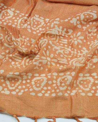 Cotton batik unstitched dress material