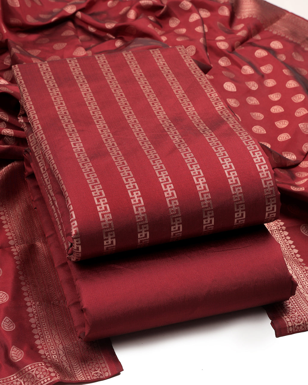 Jacquard Woven Unstitched Dress Material for Women