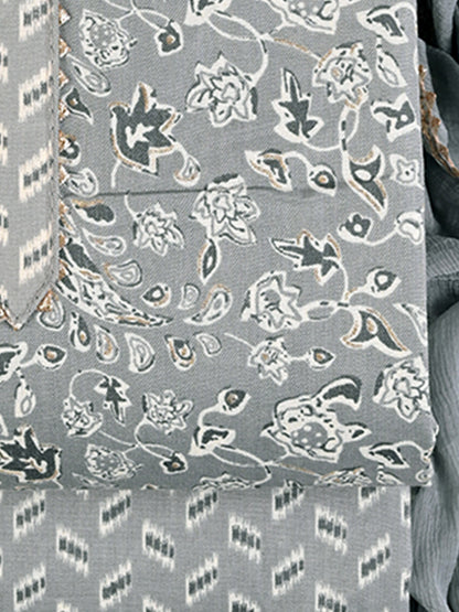 Cotton viscose blend unstitched salwar suit material