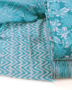 Pure Cotton Unstitched Dress Material Set for Women