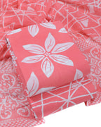 Pure Cotton Unstitched Dress Material Set for Women