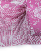 Pure Cotton Unstitched Dress Material Set for Women