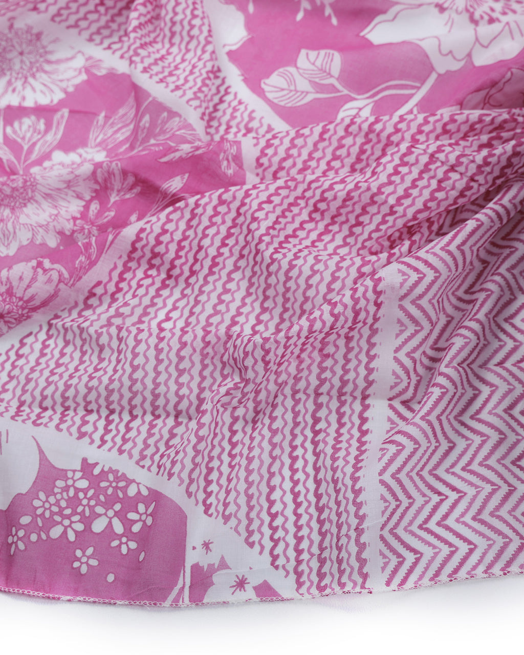 Pure Cotton Unstitched Dress Material Set for Women