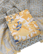 Pure Cotton Unstitched Dress Material Set for Women
