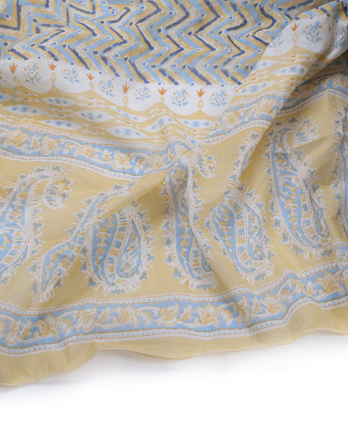 Pure Cotton Unstitched Dress Material Set for Women
