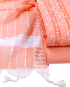 Pure Cotton Unstitched Dress Material Set for Women