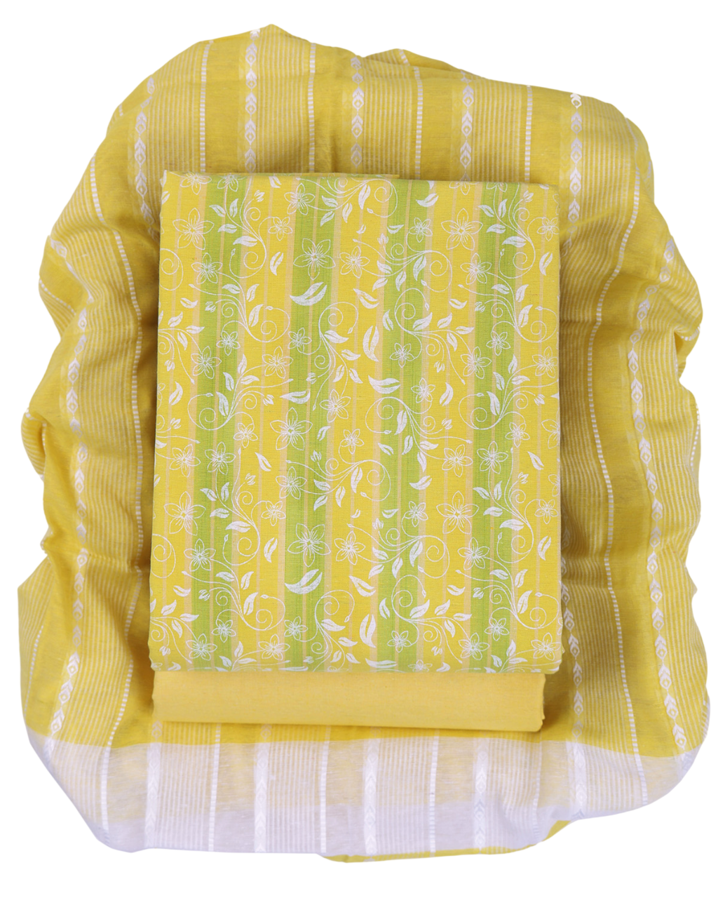 Pure Cotton Unstitched Dress Material Set for Women