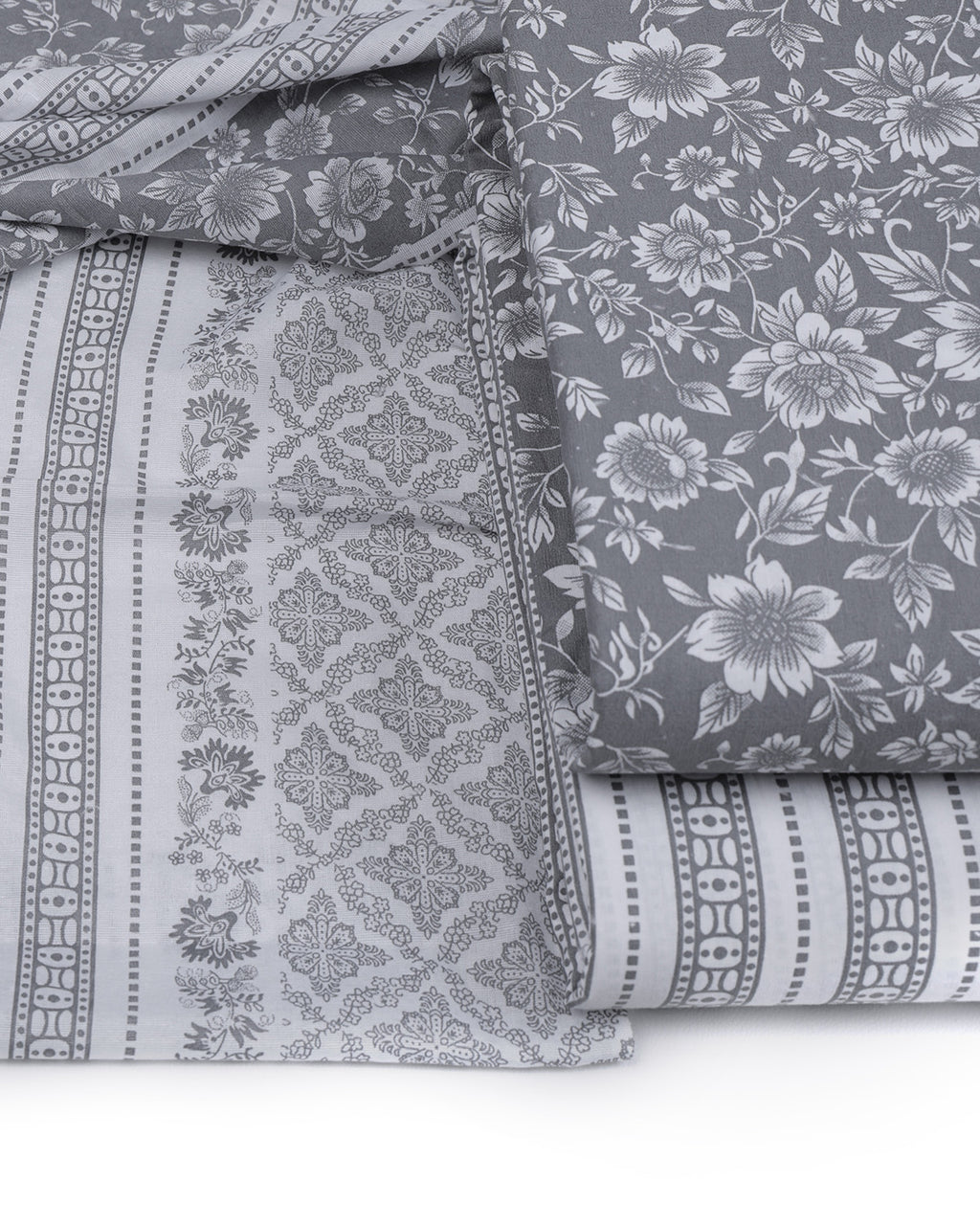 Pure Cotton Unstitched Dress Material Set for Women