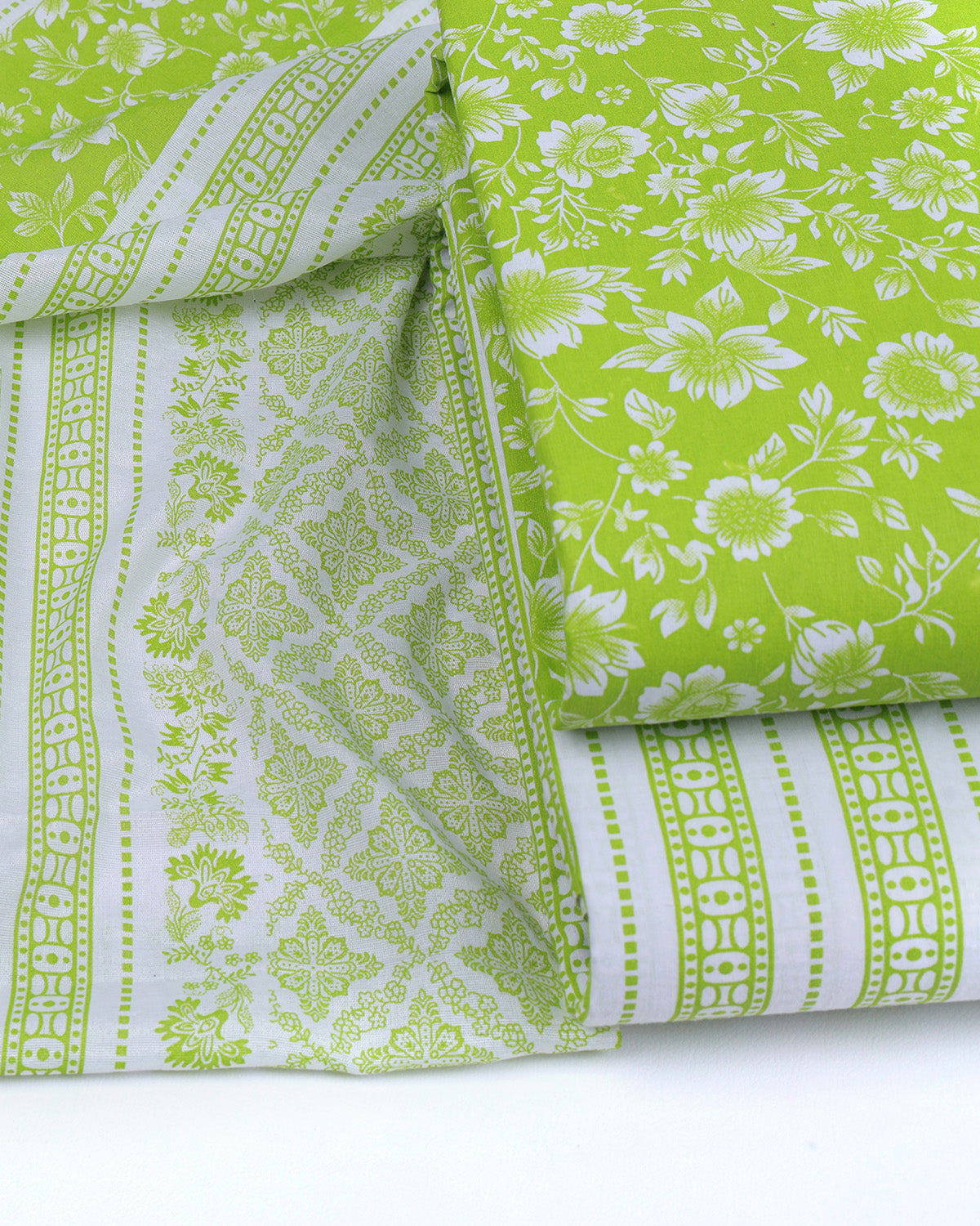 Pure Cotton Unstitched Dress Material Set for Women