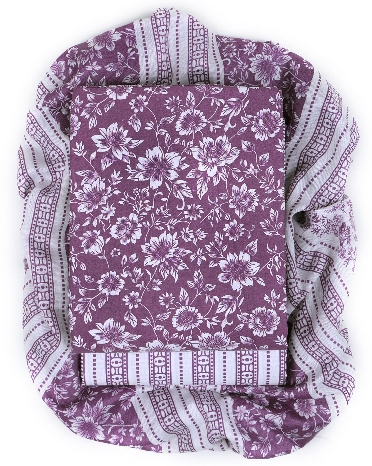 Pure Cotton Unstitched Dress Material Set for Women