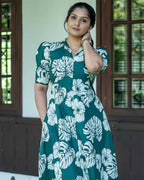 Women's Rayon Stitched Print Kurta for Women