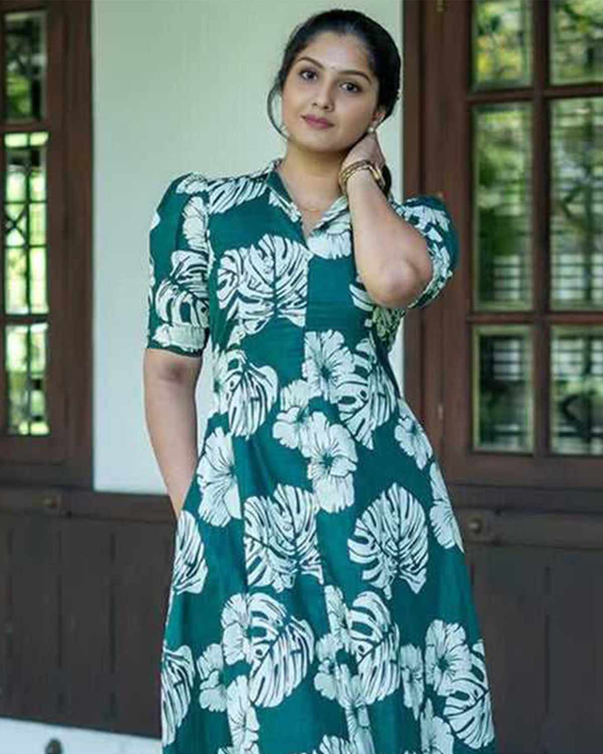 Women's Rayon Stitched Print Kurta for Women