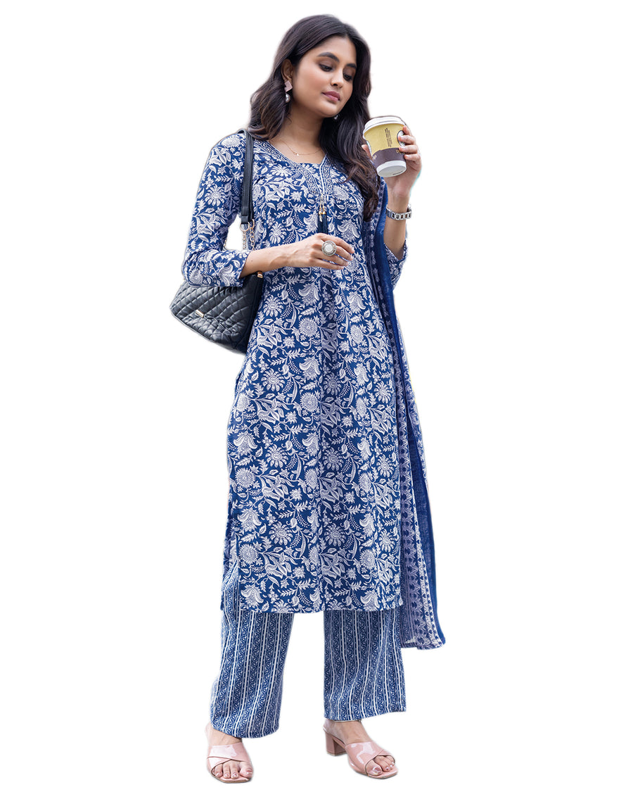 Women’s Stitched Rayon Printed Salwar Suit Set