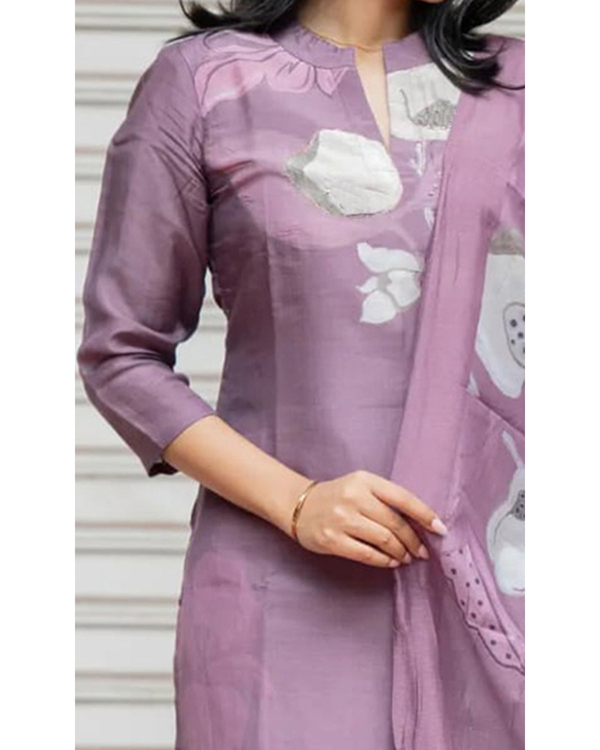 Women’s 3 Piece Cotton Blend Kurta with Pant & Dupatta