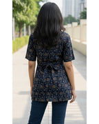 Cotton Blend Printed Short Kurti for Women