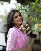 Women’s Cotton Blend Calf-Length Kurta with 3/4 Puff Sleeves