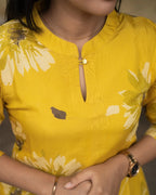 Rayon Printed Straight Calf Length Kurta for Women