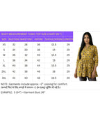 Women’s Cotton Floral Printed A-Line Tunic Top for Office Wear