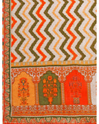 Cotton blend print kurta set with dupatta