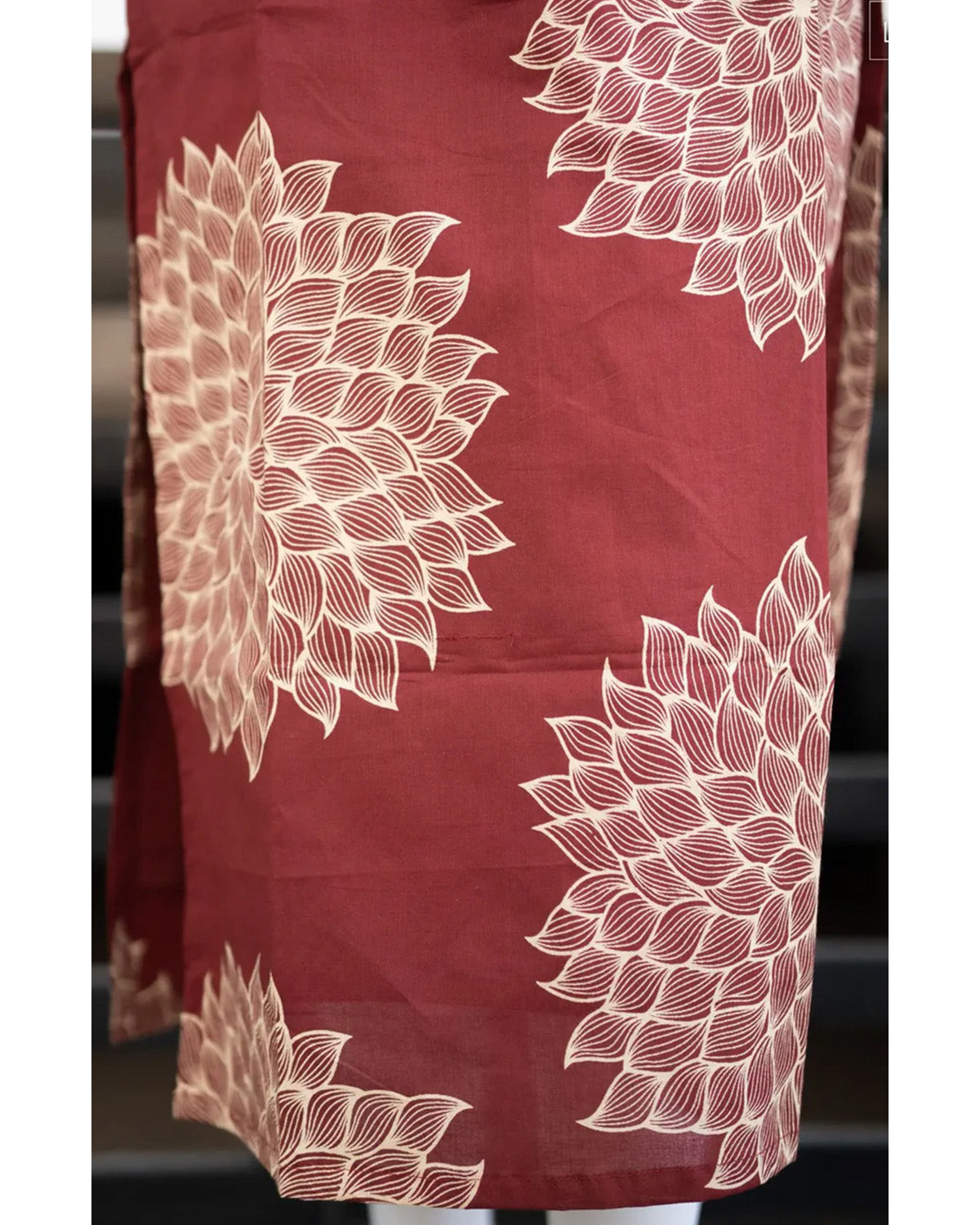 Rayon Printed Calf Length Kurta for Women