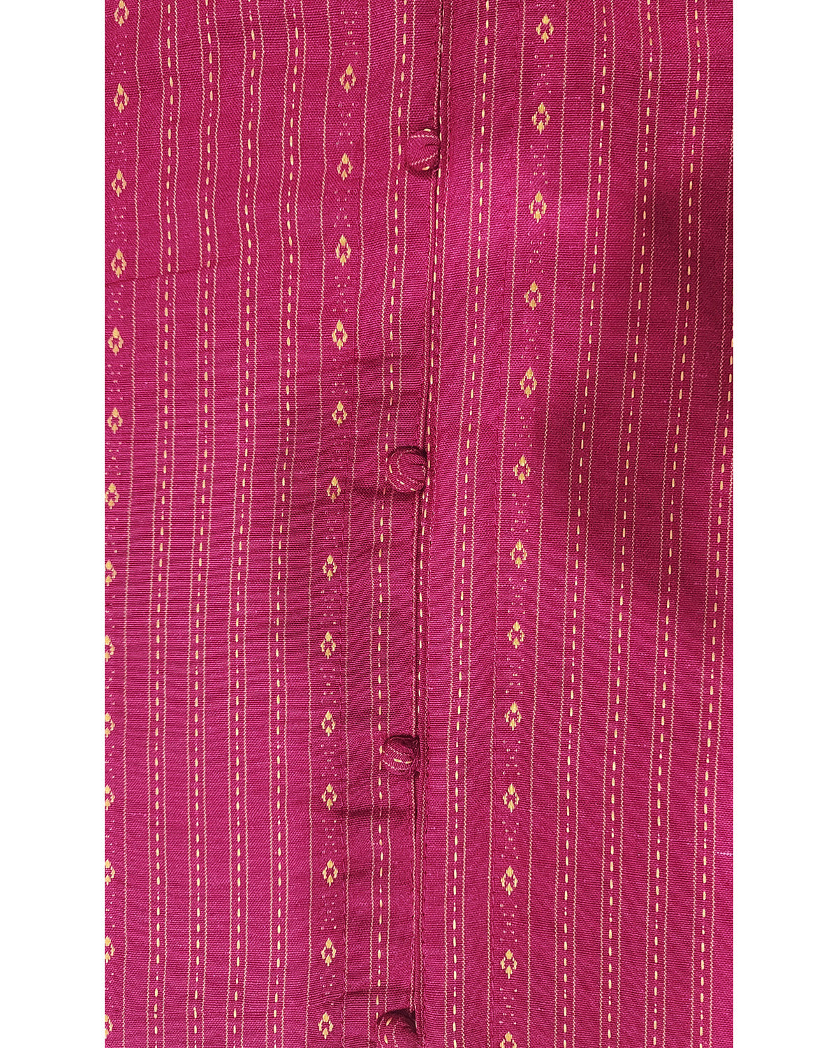 Women Pink Handloom Cotton Straight Calf Length Sleeveless Kurta