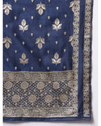 Jacquard silk blend woven kurta set  with dupatta