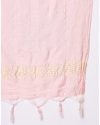 Cotton blend hand embroidery kurta set with dupatta