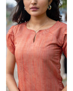 Women’s Chanderi Kurta Set with Printed Dupatta