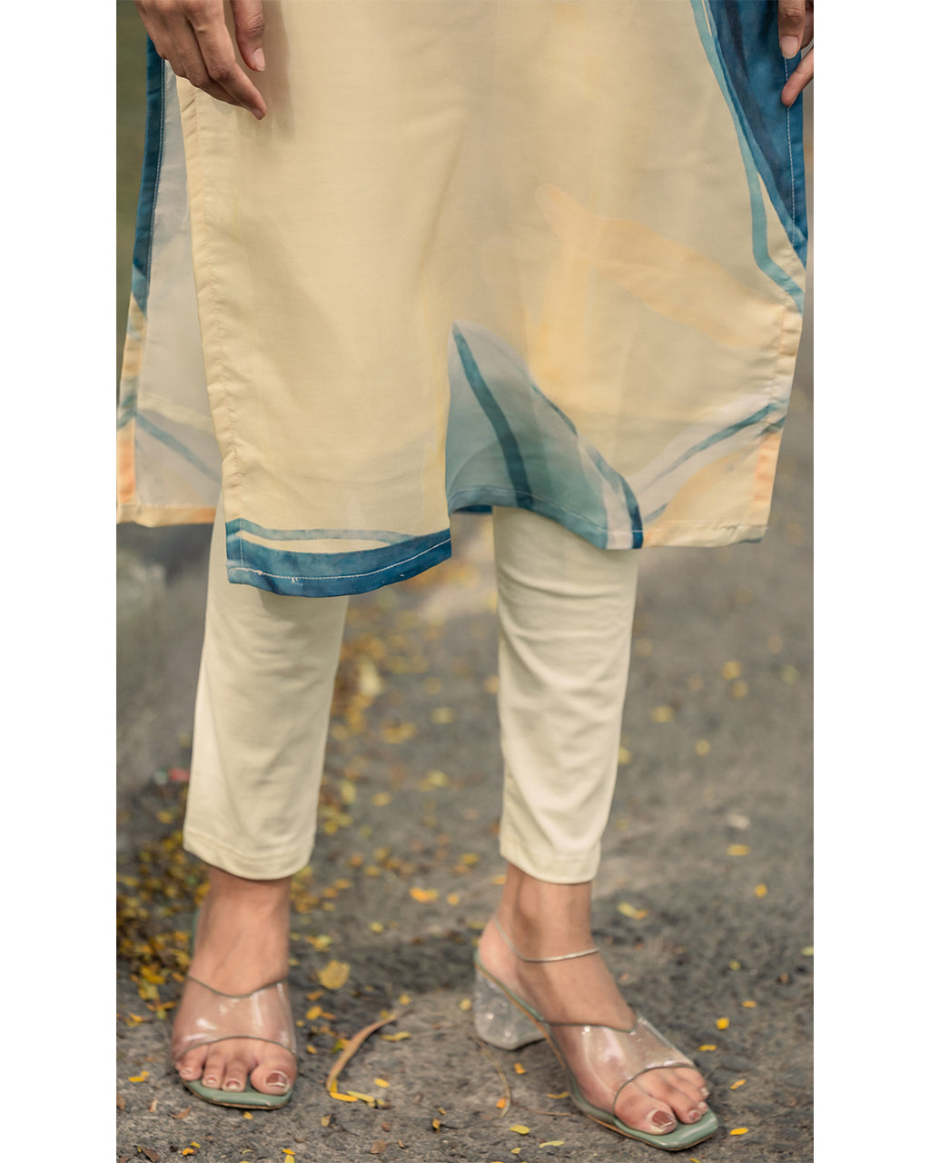 Women’s Stitched Muslin Silk Printed Straight Kurta