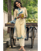 Women’s Stitched Muslin Silk Printed Straight Kurta