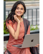Women’s Chanderi Kurta Set with Printed Dupatta