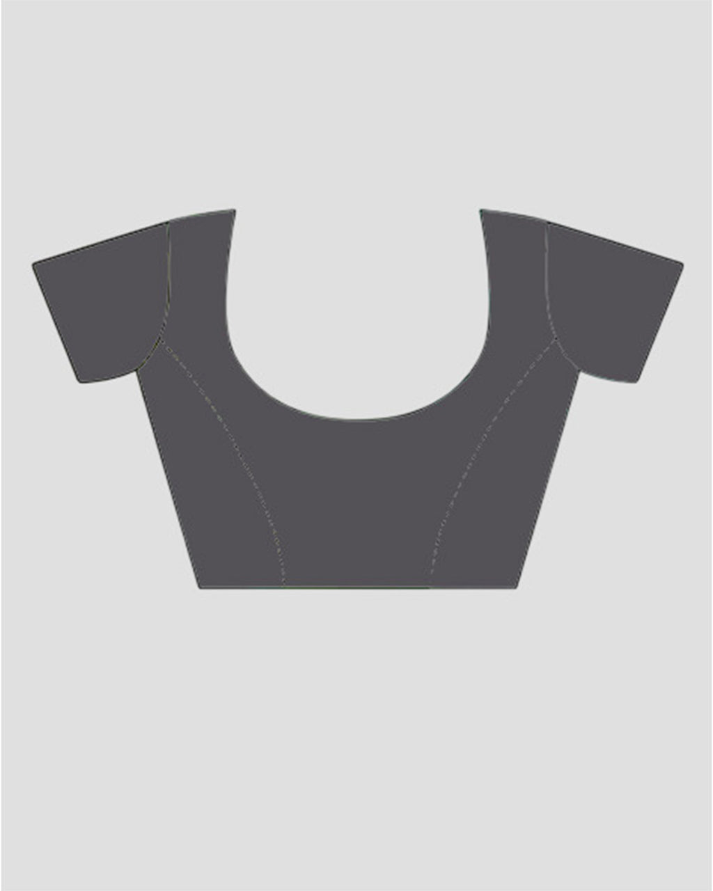 Pink Linen Saree with Bird Print and Grey Border With Blouse Piece