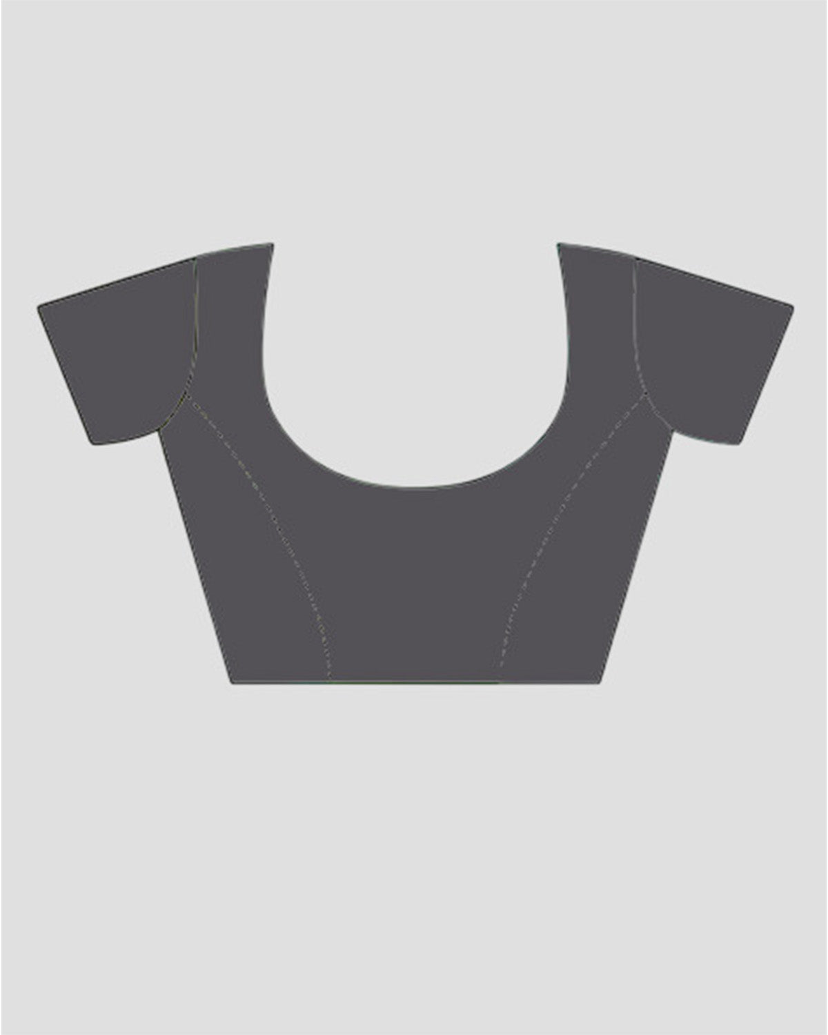 Pink Linen Saree with Bird Print and Grey Border With Blouse Piece